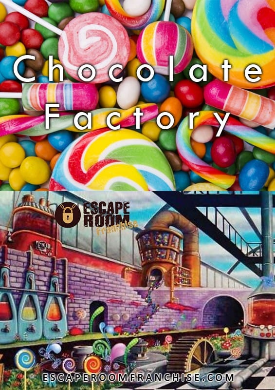 Escape Room Game for Kids. Chocolate Factory Themed (Download Now